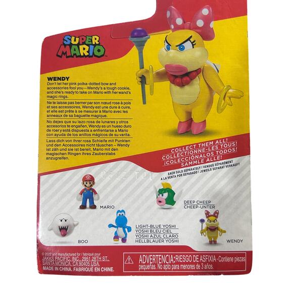 Super Mario Brothers World of Nintendo Wendy Action Figure Ages 3+ - Picture 4 of 4